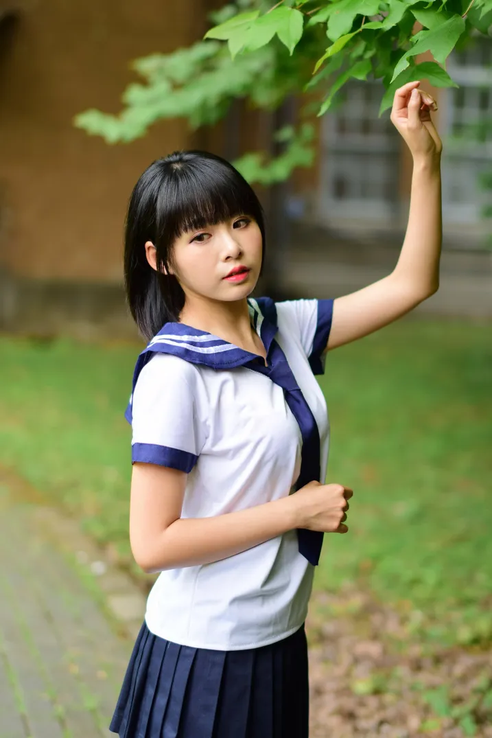 [Mzsock] NO.171 Hailin student uniform street photography#[73P]-44